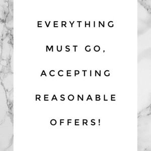 Make offers!! Everything to go before March :) Moving and cannot take with me !!